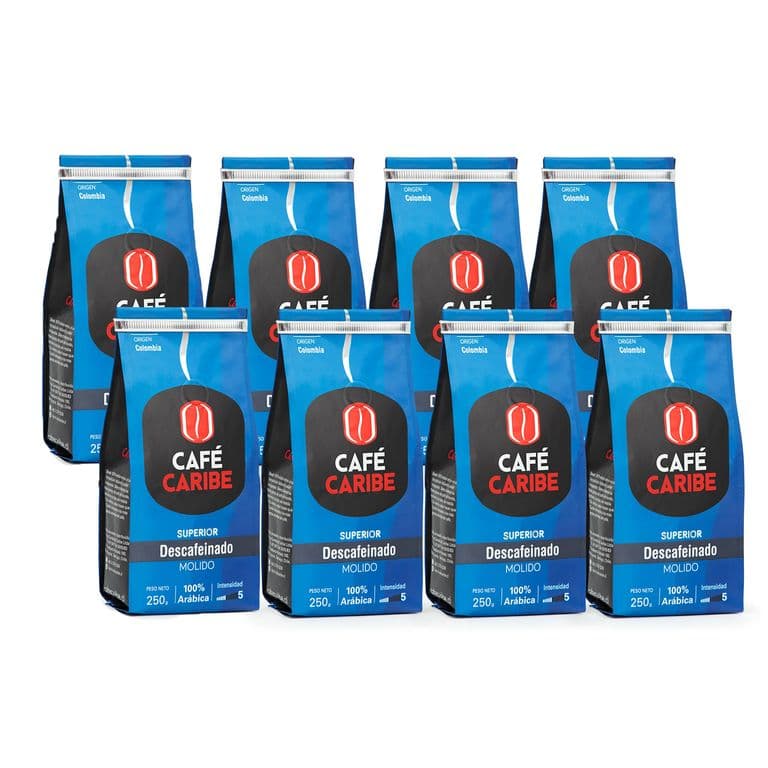 X8 Cafe Descafeinado Origen Colombia Molido - 2 kilos - Cafe