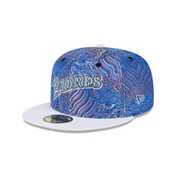 Gorra 59fifty MLB San Diego Padres Wave Fill Azul Azul 7 3/8