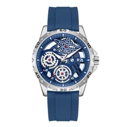 Reloj Skeleton SK-36 Cuarzo Silicona Azul TALLA UNICA