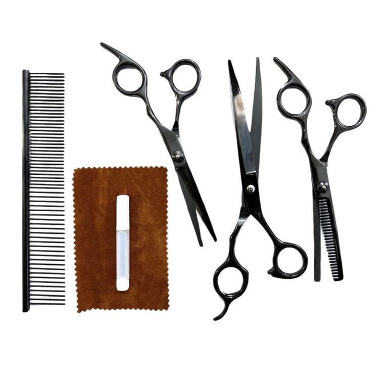Set Tijeras Peluqueria Canina Corta Pelo Perro Mascota
