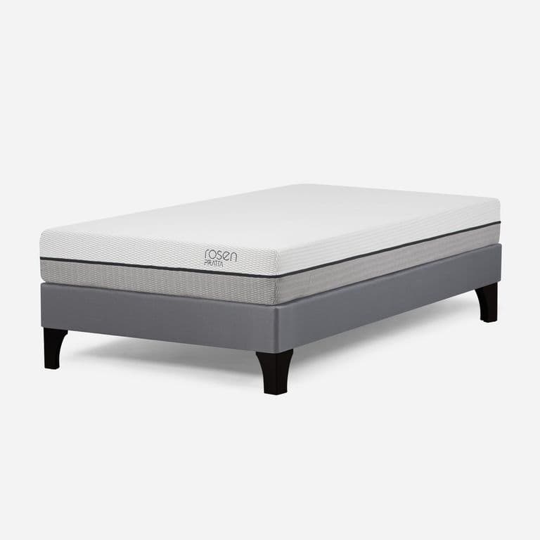 Cama Europea Pratta 1 Plaza Pata Madera 90 x 200 cm