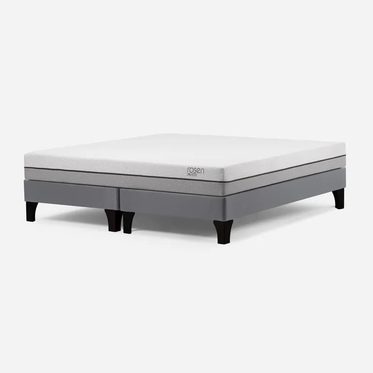 Cama Europea Pratta 2 Plazas Pata Madera 150 x 200 cm