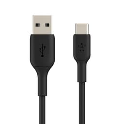 Cable USB-A a USB-C 1.0 Mt PVC Negro