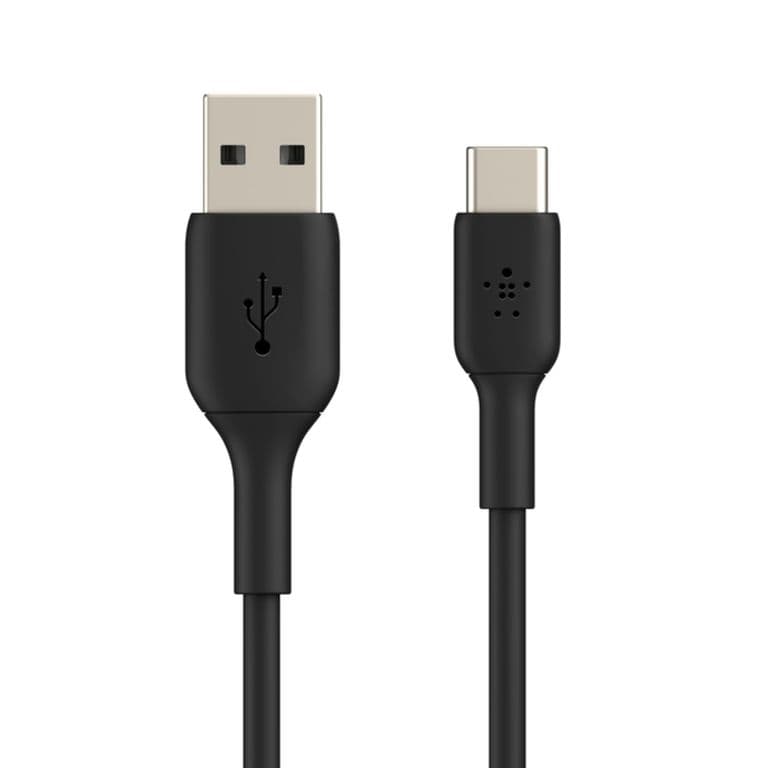 Cable USB-A a USB-C 1.0 Mt PVC Negro