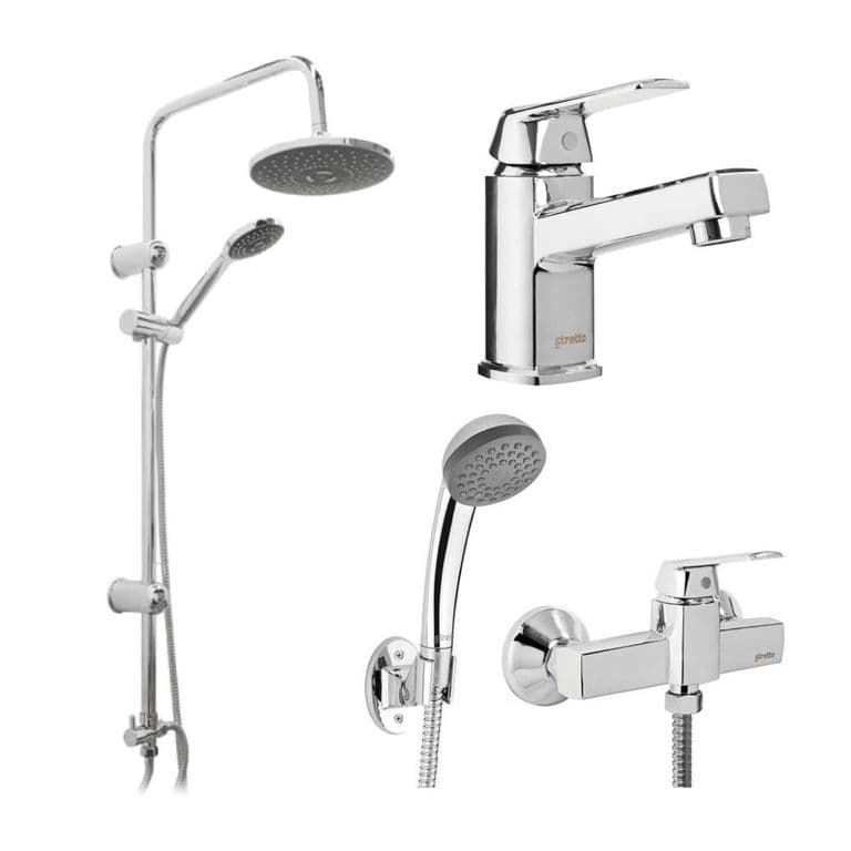 Pack Bano Cadiz - Griferias + Columna Ducha