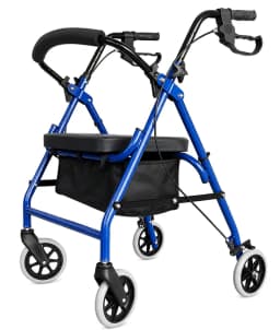Andador Ortopedia Burrito Con Asiento Y Bolso 4 Ruedas 3004B-1