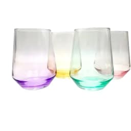 SET 4 VASOS COLOR