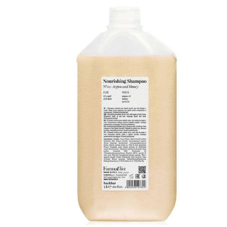 Cuidado Profesional con Argan y Miel - Shampoo Nourishing 5000 ml.-