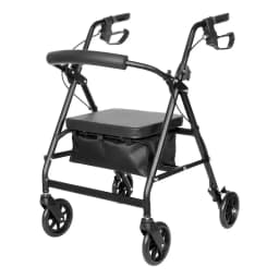 Andador Burrito Ortopedico 4 Ruedas Plegable Con Asiento Y Bolso 4002A