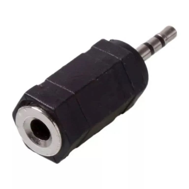 Adaptador Audio Plug Jack 2.5 Macho A 3.5 Hembra Audio