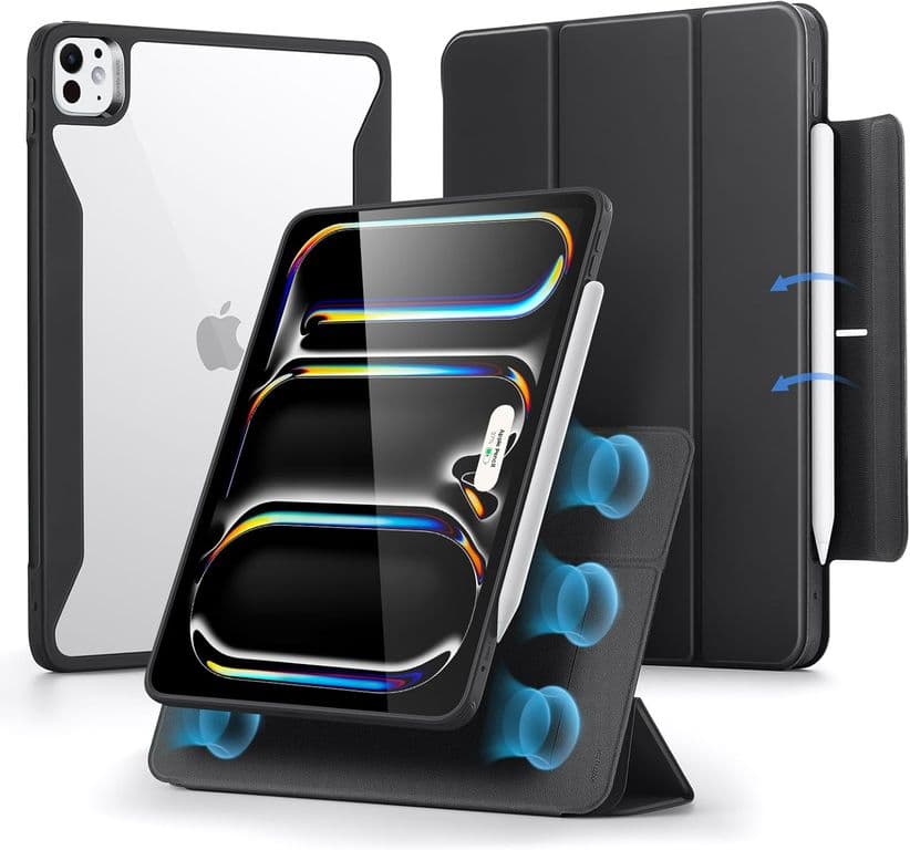Carcasa Funda Para iPad Pro 11 M4 Rebound Hybrid 360 Negro