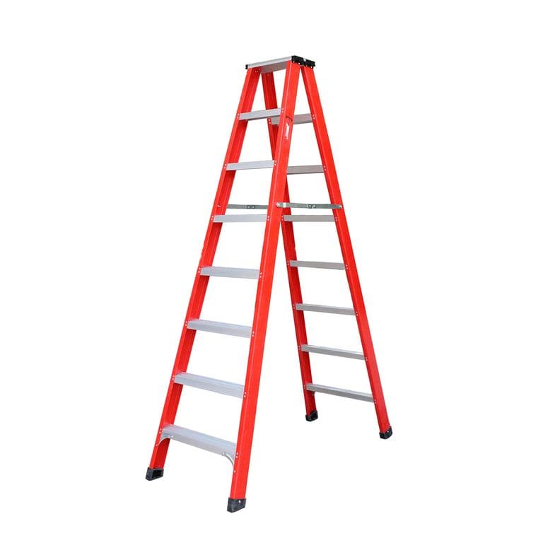 Escalera Tijera Fibra de Vidrio 8 peldanos