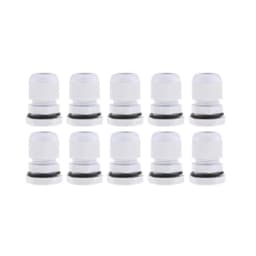 Prensa Estopa Pg9 Ip68 (4 - 8mm) Blanco 10 Unidades
