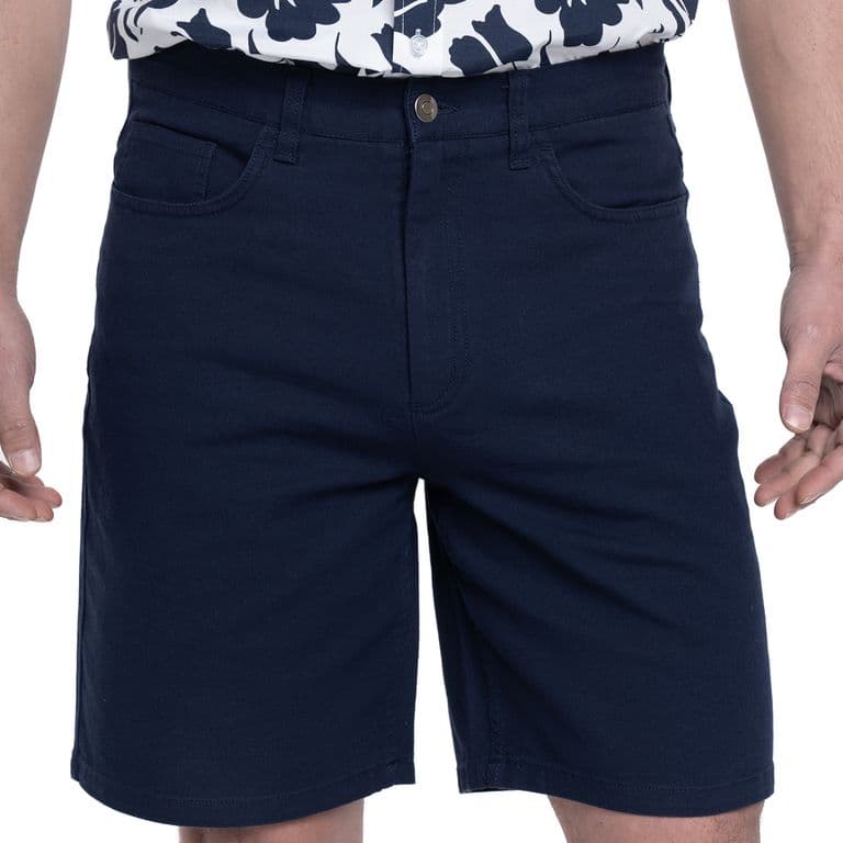 Bermuda Canvas Spandex Azul Marino 46