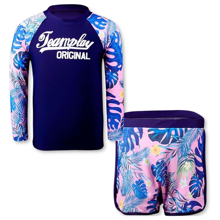 TRAJE DE BANO 2 PIEZAS MANGA LARGA NINA Rosa 8