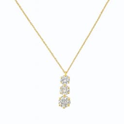 Collar de Oro 18kt con Diamantes 31 Pts Total Amarillo 50