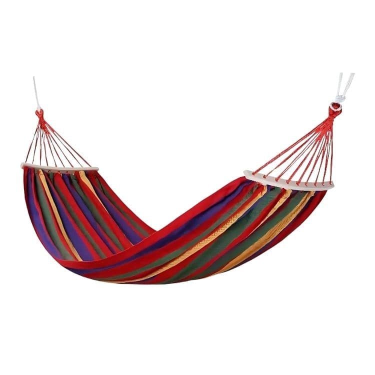 Hamaca Individual 260 X 80 Cm Resistente Comoda - Roja