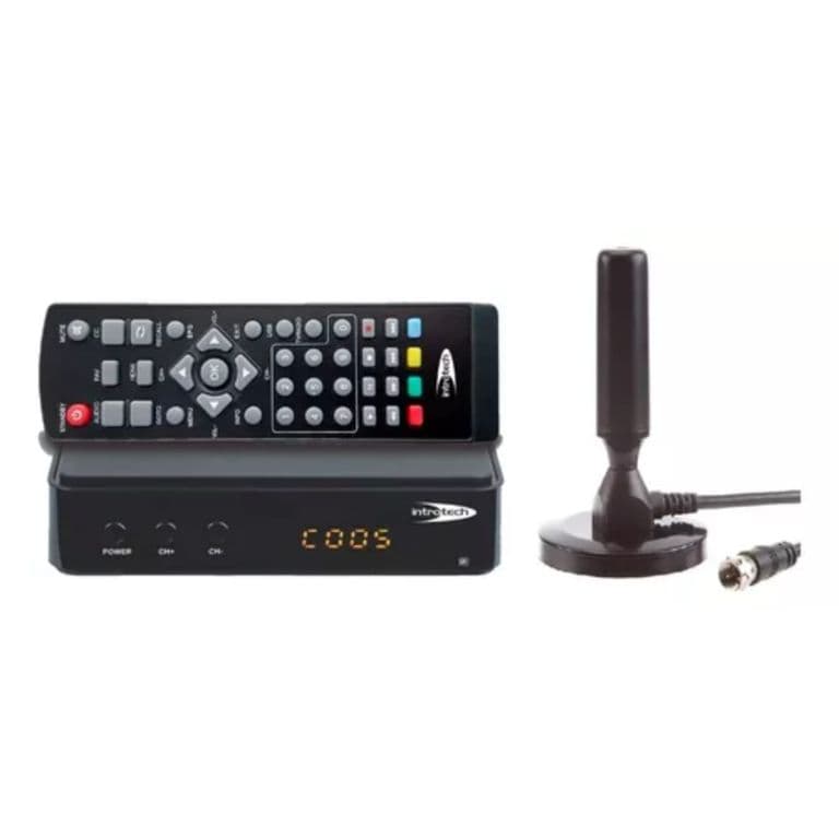 DECODIFICADOR SINTONIZADOR DIGITAL + ANTENA HDTV 6DBI