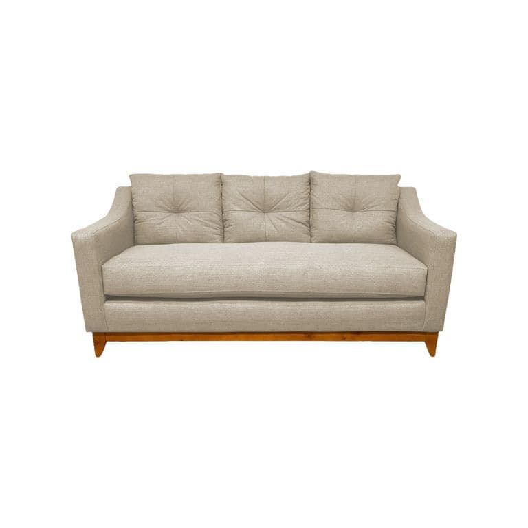 SOFA CARRERA CHENILLE BEIGE 3 CUERPOS