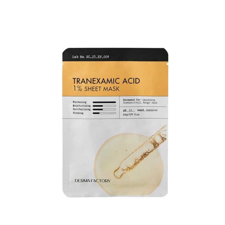 Mascarilla facial iluminadora acido tranexamico niacinamida
