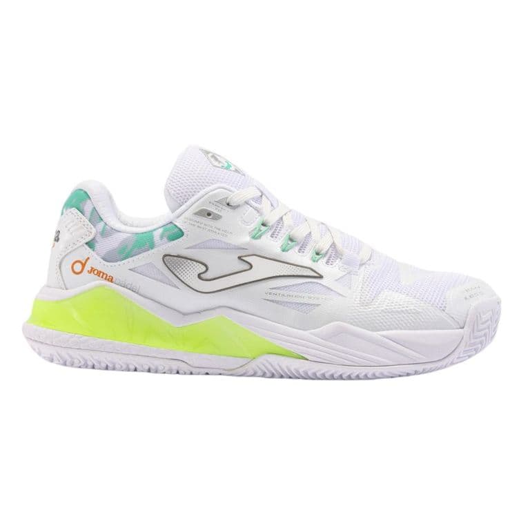 Zapatilla Padel Mujer Spin 24 Blanco Verde - 38 Blanco 37