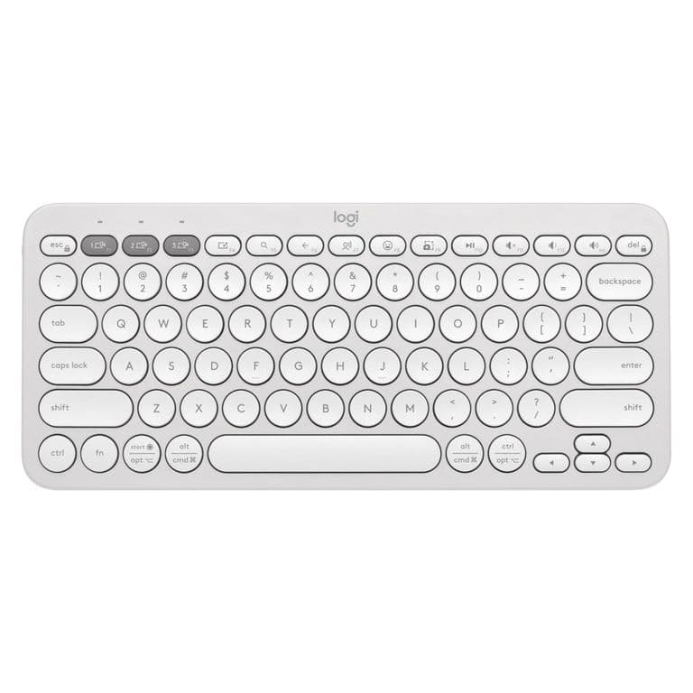 Teclado Pebble Keys 2 K380s RF Inalambrico Blanco