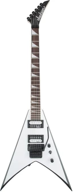 Guitarra Electrica King V JS32 Blanco con bordes negro