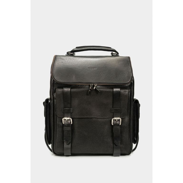 Velez Mochila New Archaeology De Cuero Hombre Vintage Negro Negro TALLA UNICA