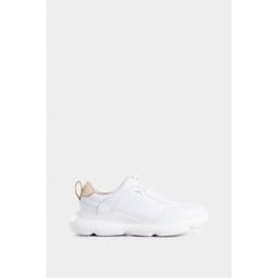 Velez Zapatilla Tenis Mori 3 Cuero Mujer Silueta Deportiva Blanco Blanco 41