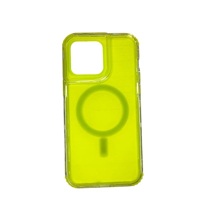 Carcasa Antigolpes 360 Para iPhone 14 13 Verde Fluor