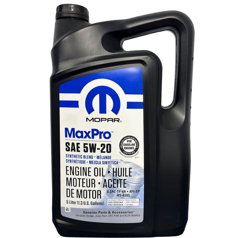 Aceite Para Motor Mopar Sintetico 5w-20 X 5l