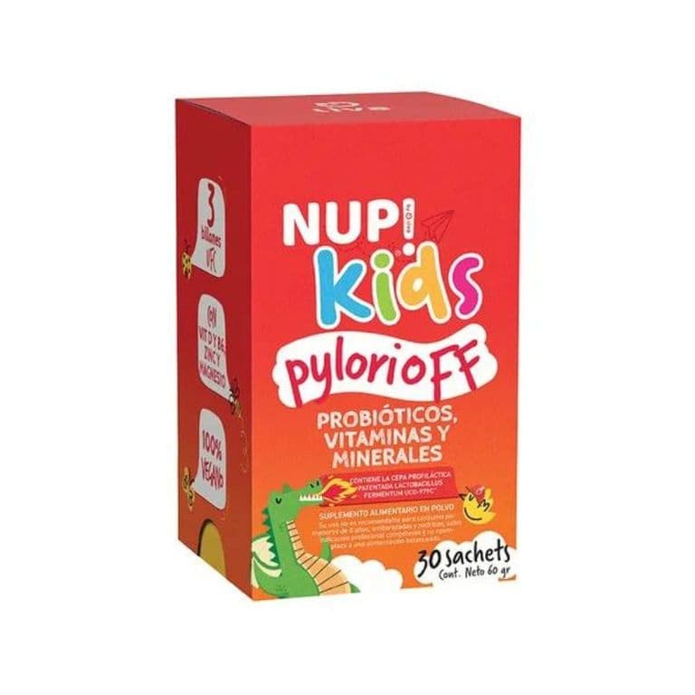 Probioticos Kids Pylorioff 6 Billones x30 sachet, SIN SABOR