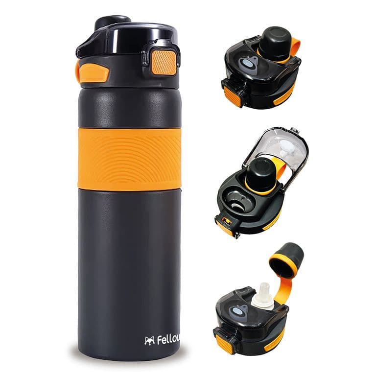 Termo Botella Termica Tauri By Mug Agua Cafe 800ML Amarillo
