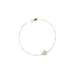 Pulsera de Oro 18kt Tortuga Celestial Amarillo 19
