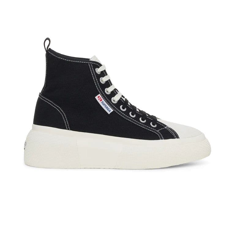 Zapatilla 2596 Bubble Mid Black White Negro 36