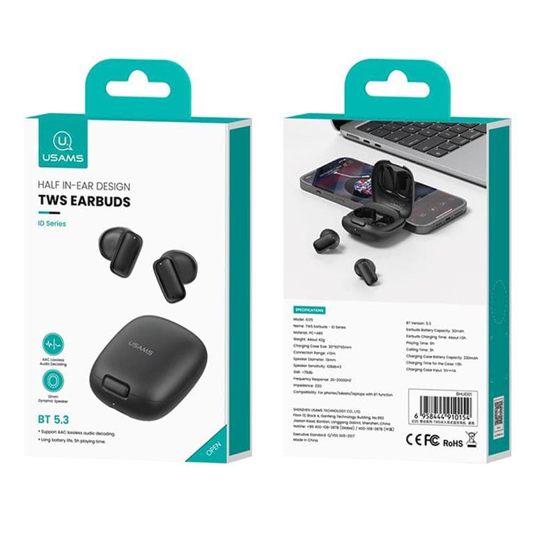 Audifonos Bluetooth ID25 Wireless Inalambrico In Ear Blanco