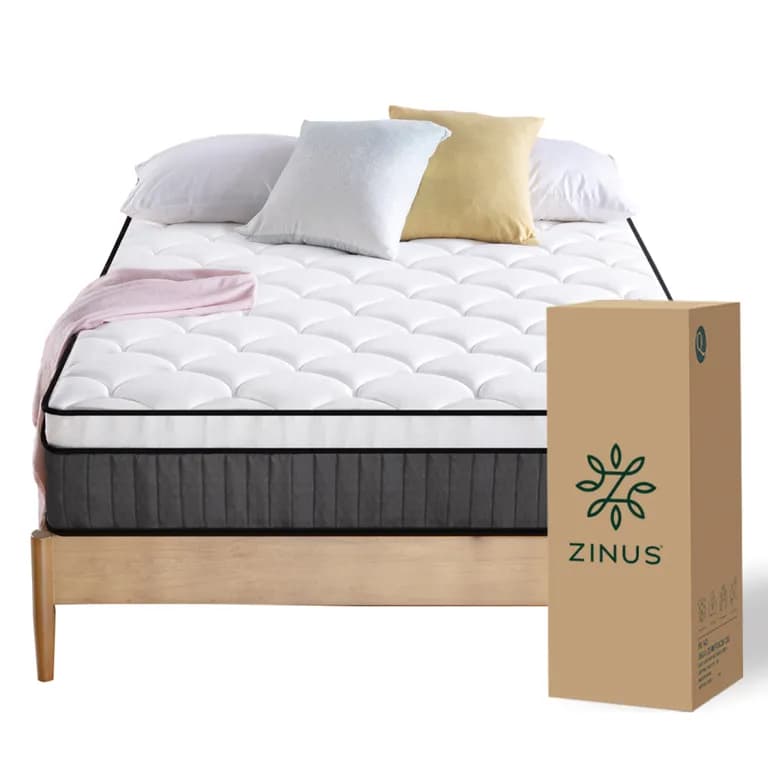 Colchon King 180x200x25cm Espuma y Resortes Pocket