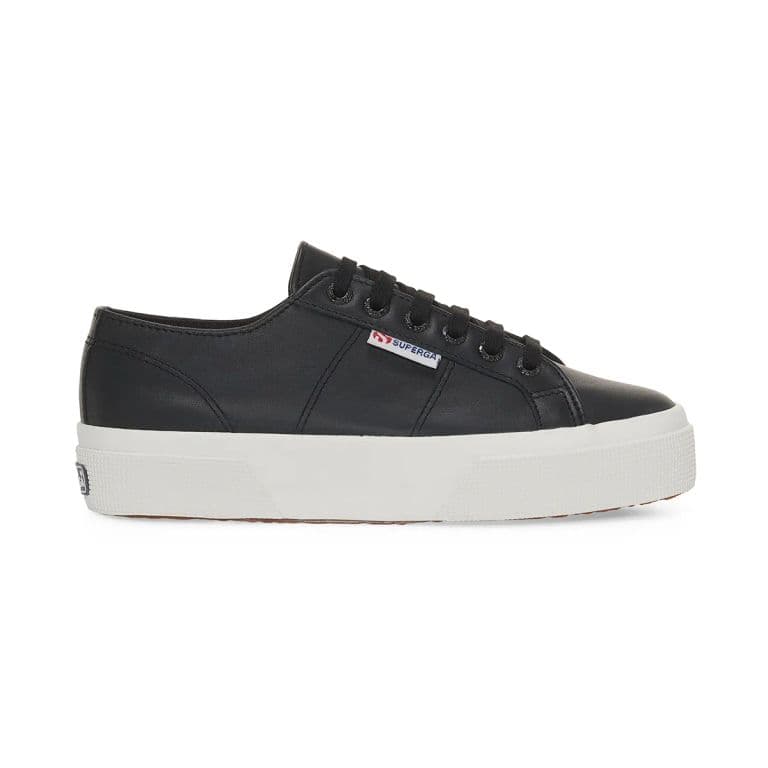 Zapatilla 2740 Platform Nappa Black White Negro 40