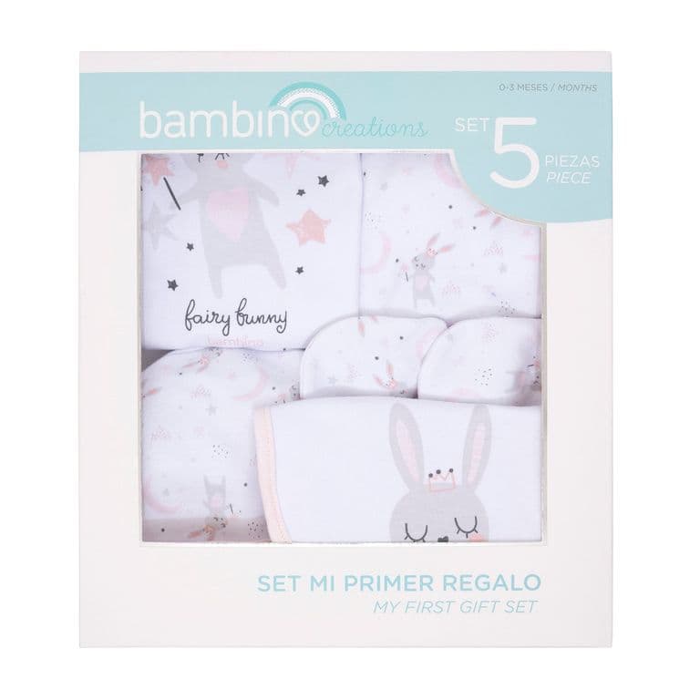 Baby Gift Set 5 Piezas Blanco Ovejas Nina Blanco TALLA UNICA