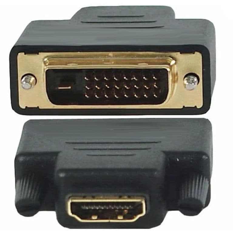 ADAPTADOR HDMI HEMBRA A DVI-D MACHO
