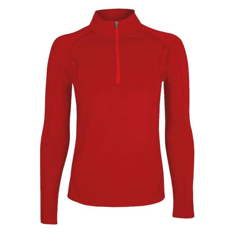 Polera Micropolar Primera Capa con Cierre Chilla Rojo Mujer Rojo S
