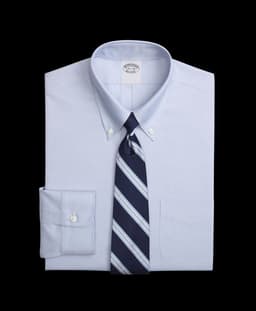Camisa Pinpoint Slim Non-Iron Azul Azul 16-33