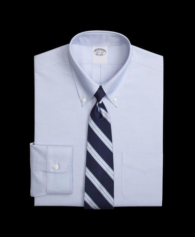 Camisa Pinpoint Slim Non-Iron Azul Azul 16-33