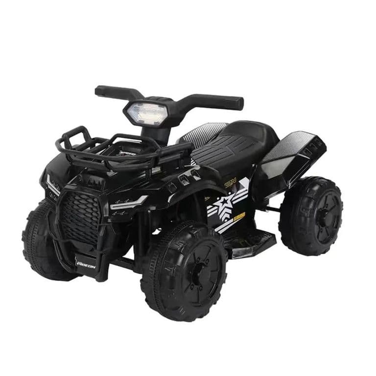 Moto Electrica Bateria Auto Nino Luz Y Sonido 518 Negra Negro