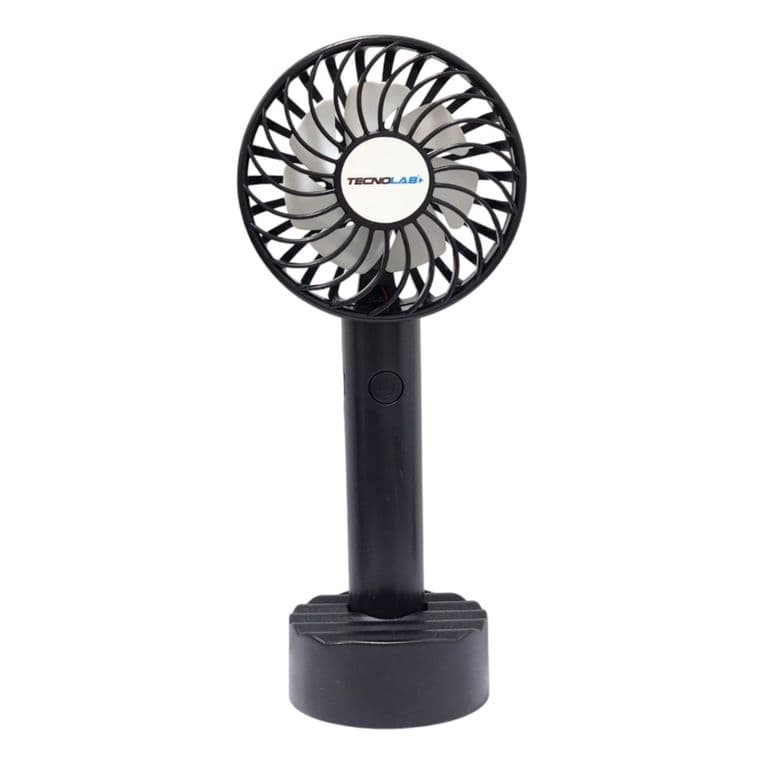Ventilador Recargable Portatil Con Soporte Negro TL672BK