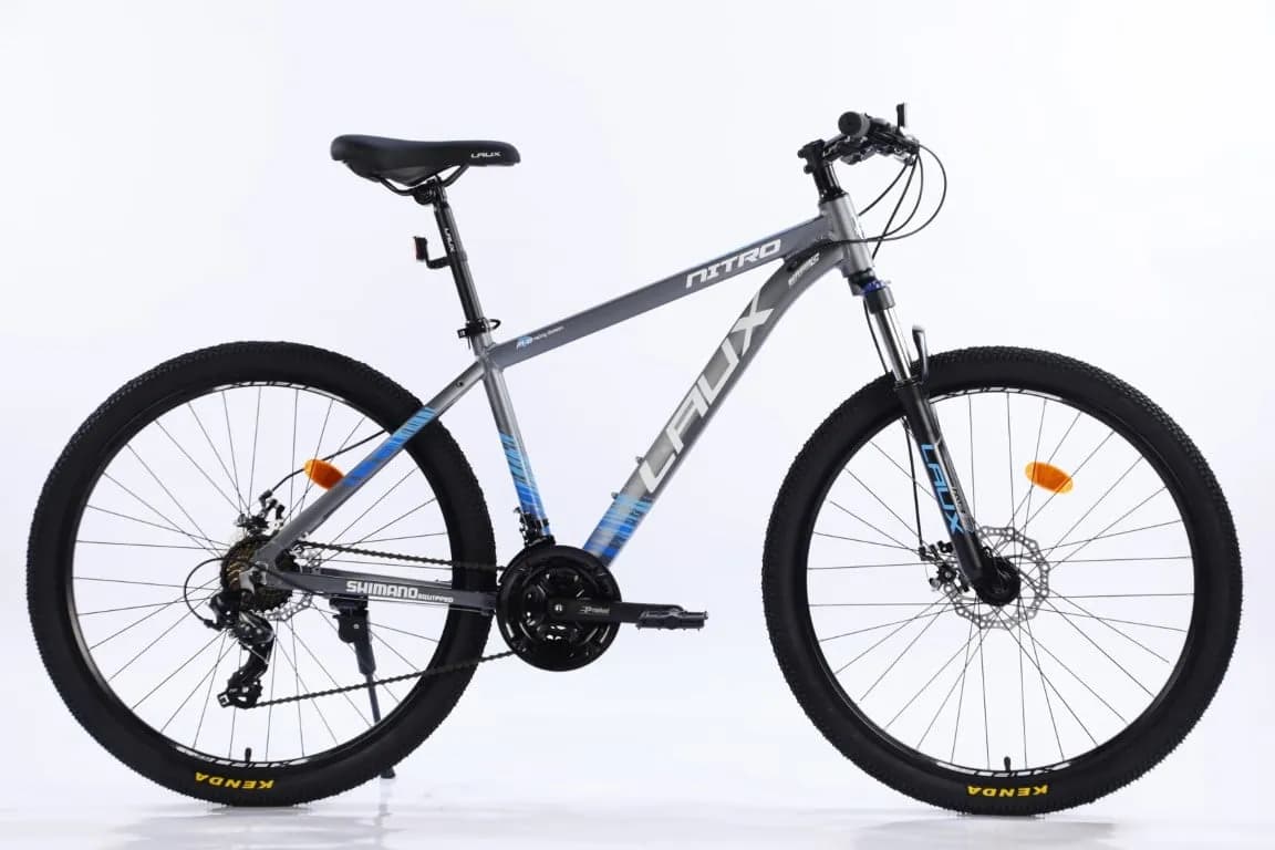 BICICLETA MTB 27,5" NITRO 24 VELOCIDADES MATTE GRAY/BLUE