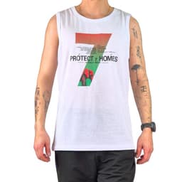 Polera Sin Manga Musculosa Hombre Diseno Colores 294 Blanco L