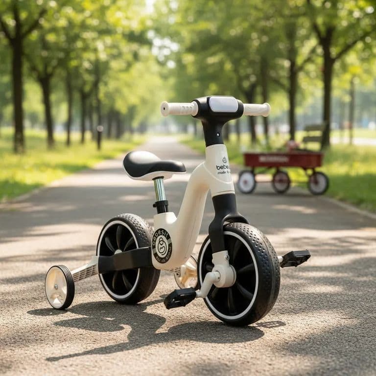 Triciclo Bicicleta Aprendizaje Pedales 2 en 1 XT05 Blanco Blanco