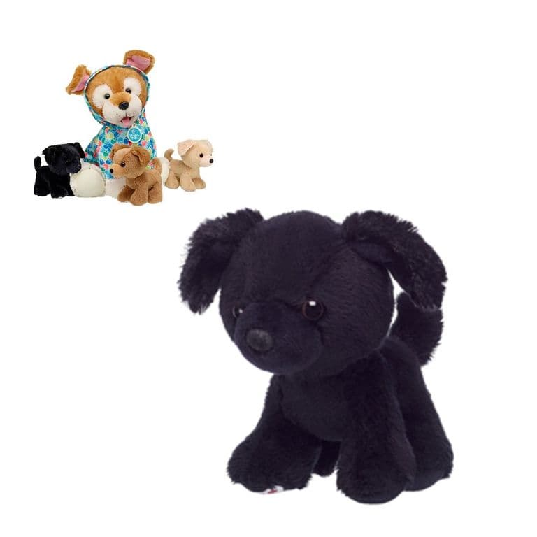 Peluche mini cachorro negro