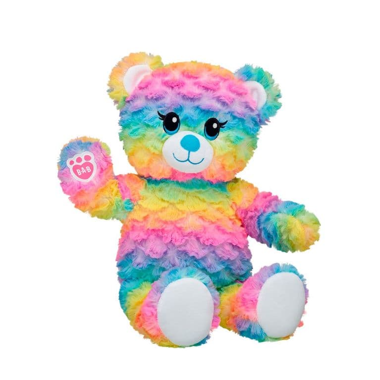 Peluche oso arcoiris suave y esponjoso